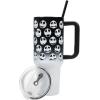 imageBioworld Minecraft Creeper ampamp TNT 40 Oz Black Stainless Steel Tumbler With HandleJack Skellington