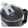 imageBioworld Minecraft Creeper ampamp TNT 40 Oz Black Stainless Steel Tumbler With HandleKuromi Face