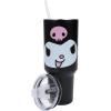 imageBioworld Minecraft Creeper ampamp TNT 40 Oz Black Stainless Steel Tumbler With HandleKuromi Face