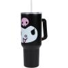 imageBioworld Minecraft Creeper ampamp TNT 40 Oz Black Stainless Steel Tumbler With HandleKuromi Face