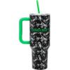 imageBioworld Minecraft Creeper ampamp TNT 40 Oz Black Stainless Steel Tumbler With HandleMinecraft Creeper  TNT Blue