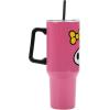 imageBioworld Minecraft Creeper ampamp TNT 40 Oz Black Stainless Steel Tumbler With HandleMy Melody Face