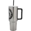 imageBioworld Minecraft Creeper ampamp TNT 40 Oz Black Stainless Steel Tumbler With HandleMythosaur Skull