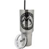 imageBioworld Minecraft Creeper ampamp TNT 40 Oz Black Stainless Steel Tumbler With HandleMythosaur Skull