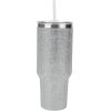 imageBioworld Minecraft Creeper ampamp TNT 40 Oz Black Stainless Steel Tumbler With HandleRhinestone Silver