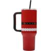 imageBioworld Minecraft Creeper ampamp TNT 40 Oz Black Stainless Steel Tumbler With HandleSanta Suit Red
