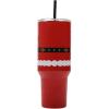 imageBioworld Minecraft Creeper ampamp TNT 40 Oz Black Stainless Steel Tumbler With HandleSanta Suit Red