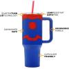 imageBioworld Minecraft Creeper ampamp TNT 40 Oz Black Stainless Steel Tumbler With HandleSpiderMan Costume Blue