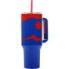 imageBioworld Minecraft Creeper ampamp TNT 40 Oz Black Stainless Steel Tumbler With HandleSpiderMan Costume Blue