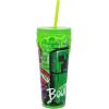 imageBioworld Minecraft Graffiti Creeper ampamp TNT 24 Oz Green Plastic Cup