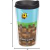 imageTervis Made in USA Double Walled Minecraft Insulated Tumbler Cup Keeps Drinks Cold ampamp Hot 16oz Grass BlockClassic