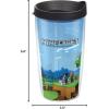 imageTervis Traveler Minecraft Cover Art Triple Walled Insulated Tumbler Travel Cup Keeps Drinks Cold ampamp Hot 20oz Stainless SteelClassic