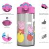 imageZak Designs  MICIV151 27oz Minecraft 188 Stainless Steel Water Bottle with Flipup Straw Spout and Locking Spout Cover Durable Cup for Sports or Travel 27oz Minecraft CreeperPeppa Pig