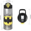 imageZak Designs  MICIV151 27oz Minecraft 188 Stainless Steel Water Bottle with Flipup Straw Spout and Locking Spout Cover Durable Cup for Sports or Travel 27oz Minecraft CreeperBatman