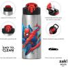imageZak Designs  MICIV151 27oz Minecraft 188 Stainless Steel Water Bottle with Flipup Straw Spout and Locking Spout Cover Durable Cup for Sports or Travel 27oz Minecraft CreeperSpiderMan