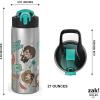 imageZak Designs  MICIV151 27oz Minecraft 188 Stainless Steel Water Bottle with Flipup Straw Spout and Locking Spout Cover Durable Cup for Sports or Travel 27oz Minecraft CreeperHarry Potter