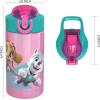 imageZak Designs  MICIV151 27oz Minecraft 188 Stainless Steel Water Bottle with Flipup Straw Spout and Locking Spout Cover Durable Cup for Sports or Travel 27oz Minecraft CreeperPaw Patrol Skye