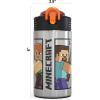 imageZak Designs  MICIV151 27oz Minecraft 188 Stainless Steel Water Bottle with Flipup Straw Spout and Locking Spout Cover Durable Cup for Sports or Travel 27oz Minecraft CreeperMinecraft