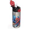imageZak Designs  MICIV151 27oz Minecraft 188 Stainless Steel Water Bottle with Flipup Straw Spout and Locking Spout Cover Durable Cup for Sports or Travel 27oz Minecraft CreeperSpiderMan