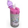 imageZak Designs  MICIV151 27oz Minecraft 188 Stainless Steel Water Bottle with Flipup Straw Spout and Locking Spout Cover Durable Cup for Sports or Travel 27oz Minecraft CreeperPaw Patrol