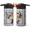 imageZak Designs  MICIV151 27oz Minecraft 188 Stainless Steel Water Bottle with Flipup Straw Spout and Locking Spout Cover Durable Cup for Sports or Travel 27oz Minecraft CreeperMinecraft