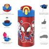 imageZak Designs  MICIV151 27oz Minecraft 188 Stainless Steel Water Bottle with Flipup Straw Spout and Locking Spout Cover Durable Cup for Sports or Travel 27oz Minecraft CreeperSpidey and His Amazing Friends