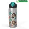 imageZak Designs  MICIV151 27oz Minecraft 188 Stainless Steel Water Bottle with Flipup Straw Spout and Locking Spout Cover Durable Cup for Sports or Travel 27oz Minecraft CreeperHarry Potter