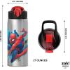 imageZak Designs  MICIV151 27oz Minecraft 188 Stainless Steel Water Bottle with Flipup Straw Spout and Locking Spout Cover Durable Cup for Sports or Travel 27oz Minecraft CreeperSpiderMan