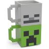 imageZak Designs Minecraft Creeper Unique 3D Character Sculpted Ceramic Coffee Mug Collectible Keepsake and Wonderful Coffee Mug 21oz Creeper BPAFree