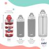 imageZak Designs Sage Minecraft Kids Water Bottle For School or Travel 16oz Durable Plastic Water Bottle With Straw Handle and LeakProof PopUp Spout Cover CreeperDr Seuss The Cat in the Hat