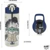 imageZak Designs Sage Minecraft Kids Water Bottle For School or Travel 16oz Durable Plastic Water Bottle With Straw Handle and LeakProof PopUp Spout Cover CreeperGrogu  The Child