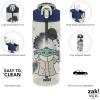 imageZak Designs Sage Minecraft Kids Water Bottle For School or Travel 16oz Durable Plastic Water Bottle With Straw Handle and LeakProof PopUp Spout Cover CreeperGrogu  The Child