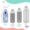 imageZak Designs Sage Minecraft Kids Water Bottle For School or Travel 16oz Durable Plastic Water Bottle With Straw Handle and LeakProof PopUp Spout Cover CreeperDisney Frozen Anna  Elsa  Olaf