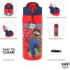 imageZak Designs Sage Minecraft Kids Water Bottle For School or Travel 16oz Durable Plastic Water Bottle With Straw Handle and LeakProof PopUp Spout Cover CreeperThe Super Mario Bros