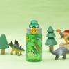 imageZak Designs Sage Minecraft Kids Water Bottle For School or Travel 16oz Durable Plastic Water Bottle With Straw Handle and LeakProof PopUp Spout Cover CreeperDino