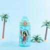 imageZak Designs Sage Minecraft Kids Water Bottle For School or Travel 16oz Durable Plastic Water Bottle With Straw Handle and LeakProof PopUp Spout Cover CreeperDisney Moana Moana  Maui