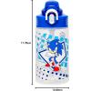 imageZak Designs Sage Minecraft Kids Water Bottle For School or Travel 16oz Durable Plastic Water Bottle With Straw Handle and LeakProof PopUp Spout Cover CreeperSonic the Hedgehog Sonic  Eggman