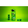 imageZak Designs Sage Minecraft Kids Water Bottle For School or Travel 16oz Durable Plastic Water Bottle With Straw Handle and LeakProof PopUp Spout Cover CreeperMinecraft