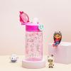 imageZak Designs Sage Minecraft Kids Water Bottle For School or Travel 16oz Durable Plastic Water Bottle With Straw Handle and LeakProof PopUp Spout Cover CreeperGabbys Dollhouse Pandy Paws