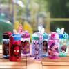 imageZak Designs Sage Minecraft Kids Water Bottle For School or Travel 16oz Durable Plastic Water Bottle With Straw Handle and LeakProof PopUp Spout Cover CreeperElsa  Anna
