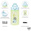 imageZak Designs Sage Minecraft Kids Water Bottle For School or Travel 16oz Durable Plastic Water Bottle With Straw Handle and LeakProof PopUp Spout Cover CreeperBluey Bluey  Bingo