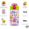 imageZak Designs Sage Minecraft Kids Water Bottle For School or Travel 16oz Durable Plastic Water Bottle With Straw Handle and LeakProof PopUp Spout Cover CreeperPeppa Pig