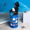imageZak Designs Sage Minecraft Kids Water Bottle For School or Travel 16oz Durable Plastic Water Bottle With Straw Handle and LeakProof PopUp Spout Cover CreeperSpidey Spidey and His Amazing Friends