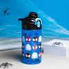 imageZak Designs Sage Minecraft Kids Water Bottle For School or Travel 16oz Durable Plastic Water Bottle With Straw Handle and LeakProof PopUp Spout Cover CreeperSpidey Spidey and His Amazing Friends