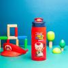 imageZak Designs Sage Minecraft Kids Water Bottle For School or Travel 16oz Durable Plastic Water Bottle With Straw Handle and LeakProof PopUp Spout Cover CreeperThe Super Mario Bros