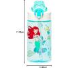imageZak Designs Sage Minecraft Kids Water Bottle For School or Travel 16oz Durable Plastic Water Bottle With Straw Handle and LeakProof PopUp Spout Cover CreeperDisney Princess Ariel  Jasmine