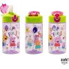 imageZak Designs Sage Minecraft Kids Water Bottle For School or Travel 16oz Durable Plastic Water Bottle With Straw Handle and LeakProof PopUp Spout Cover CreeperPeppa Pig