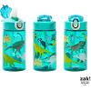 imageZak Designs Sage Minecraft Kids Water Bottle For School or Travel 16oz Durable Plastic Water Bottle With Straw Handle and LeakProof PopUp Spout Cover CreeperDinosaur