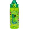 imageZak Designs Sage Minecraft Kids Water Bottle For School or Travel 16oz Durable Plastic Water Bottle With Straw Handle and LeakProof PopUp Spout Cover CreeperMinecraft Creeper