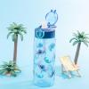 imageZak Designs Sage Minecraft Kids Water Bottle For School or Travel 16oz Durable Plastic Water Bottle With Straw Handle and LeakProof PopUp Spout Cover CreeperStitch